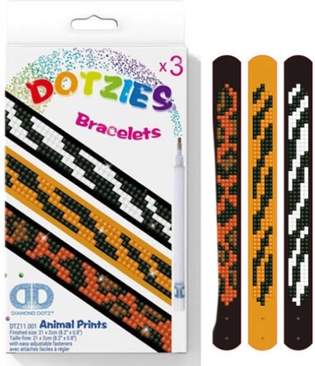 Fabricación de pulseras con motivos de animales – set de 3 uds