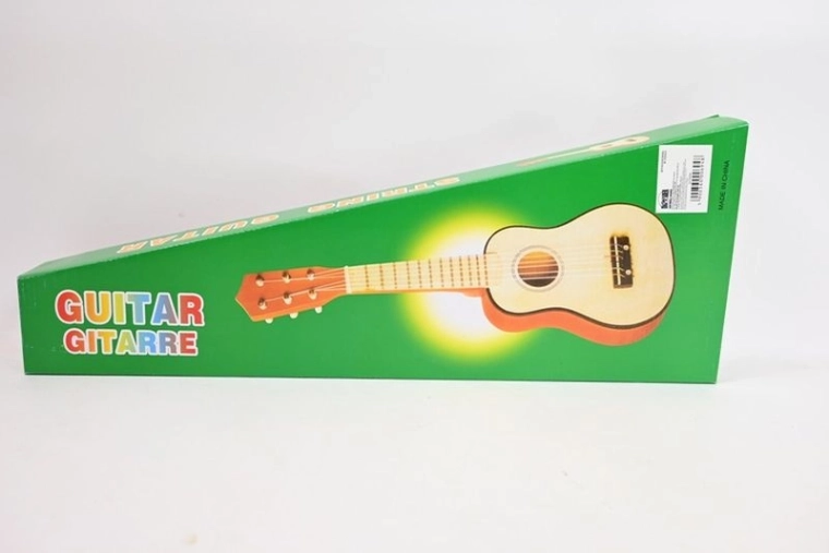 Guitarra infantil de madera en caja