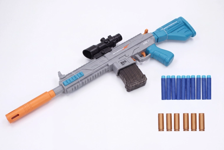 Rifle Pioneer M416 con proyectiles de espuma y cartuchos