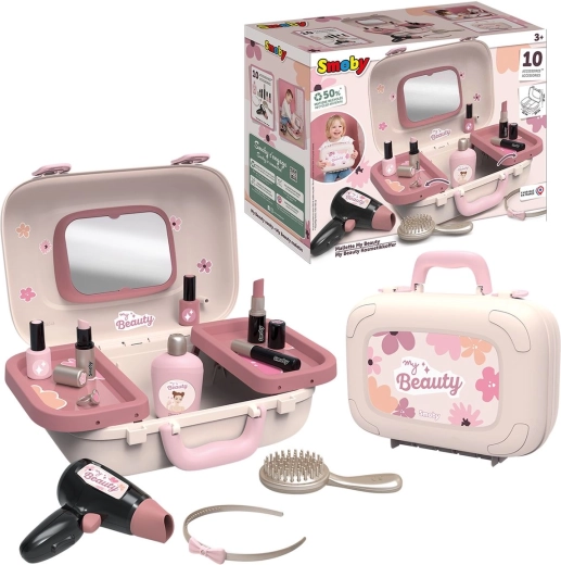 Neceser cosmético My Beauty con espejo y accesorios