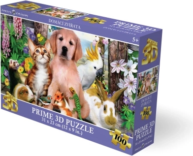 Puzle 3D de animales domésticos 100 piezas