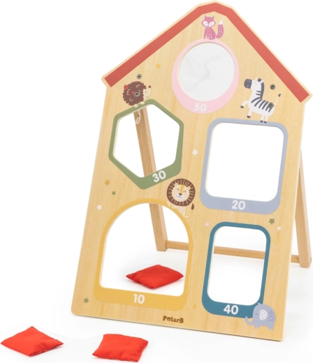 Viga PolarB juego de lanzamiento de madera a un objetivo