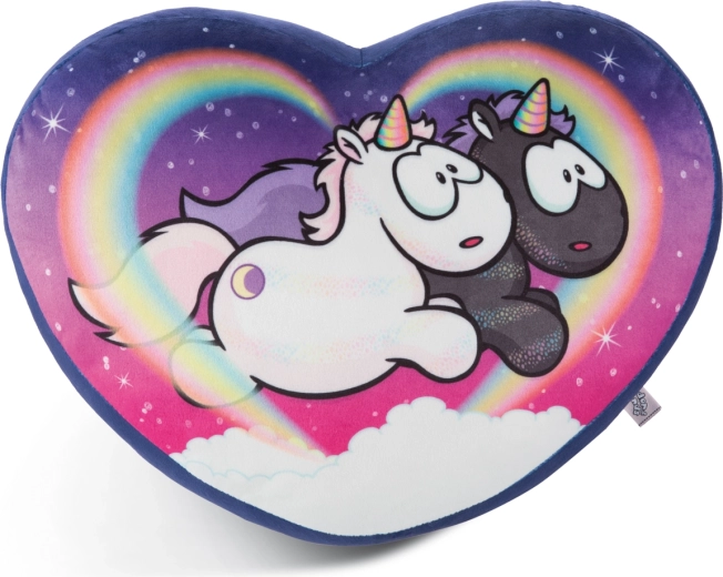 Cojín NICI unicornio Star Bringer y Moon Keeper corazón