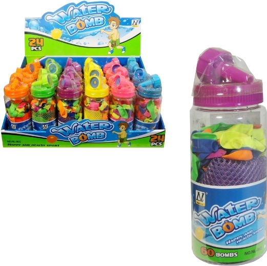 Bombas de agua – set de 60 globos de agua con adaptador