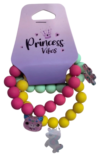 Pink set de pulseras mate unicornio (3 uds)