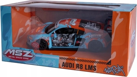 Modelo de coche MSZ Audi R8 LMS con efecto de sonido, azul claro