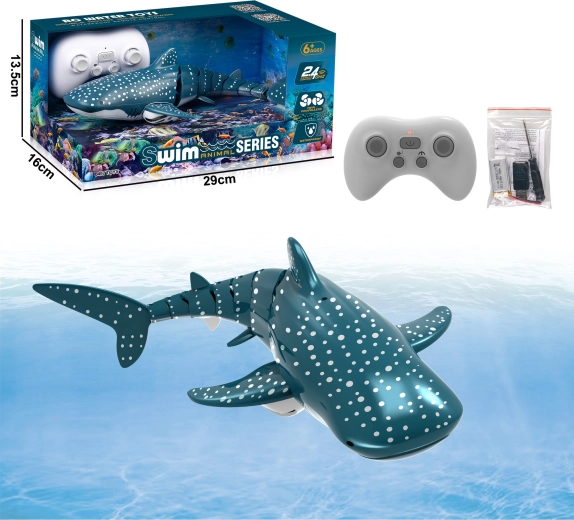 Tiburón ballena R/C con fuente de agua