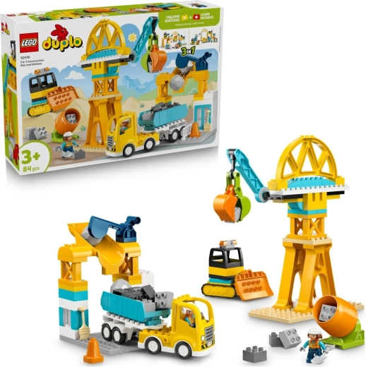 LEGO DUPLO obra en construcción y vehículos 3 en 1