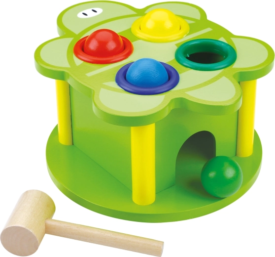 Bino golpecitos tortuga – juguete motriz de madera