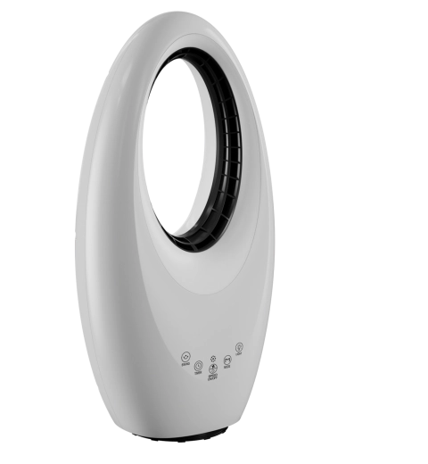 Ventilador de pie sin aspas con mando a distancia y temporizador 22″