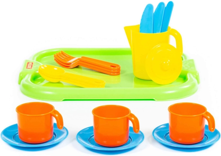 Juego de té completo para tres