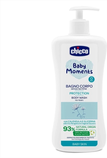 Chicco Baby Moments Protection gel de ducha para niños 0m+, 750 ml