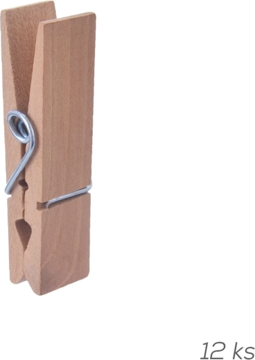 Pinzas decorativas de madera mini 12 uds