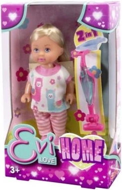 Muñeca Evi Love con aspiradora 2 en 1 para el hogar 12 cm