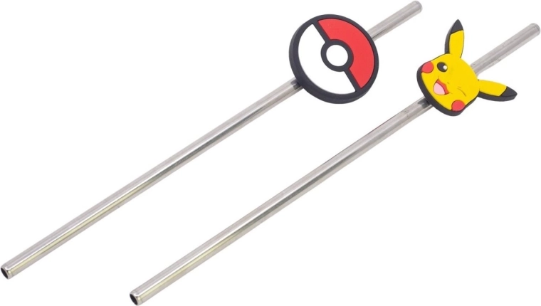Set Stor de pajitas de acero inoxidable Pokémon metal meltdown (2 uds)