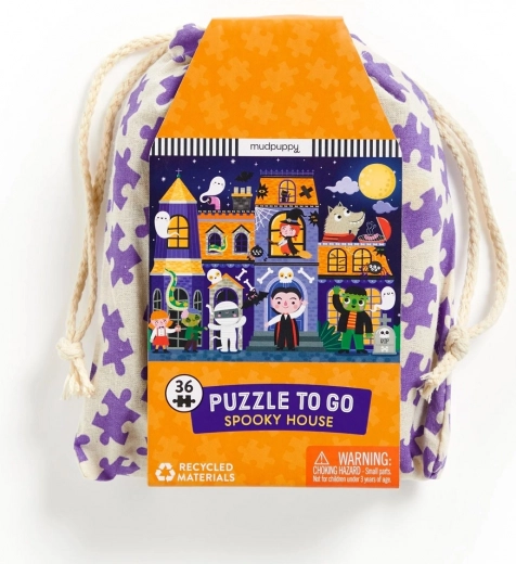 Puzzle Casa encantada de Mudpuppy en bolsa de tela