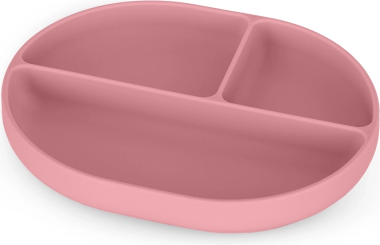 Petite&Mars plato divisor de silicona con ventosa take&match dusty rose 6m+