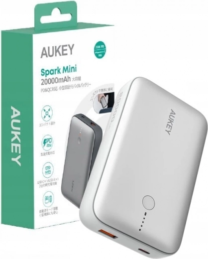 Powerbank Aukey Spark Mini blanca 20000mAh