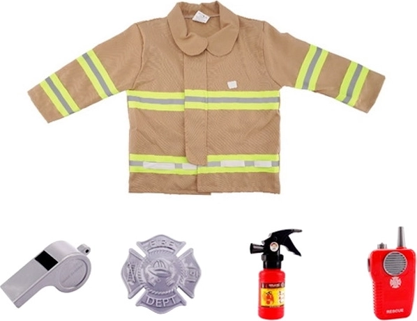 Disfraz de bombero con accesorios para niños