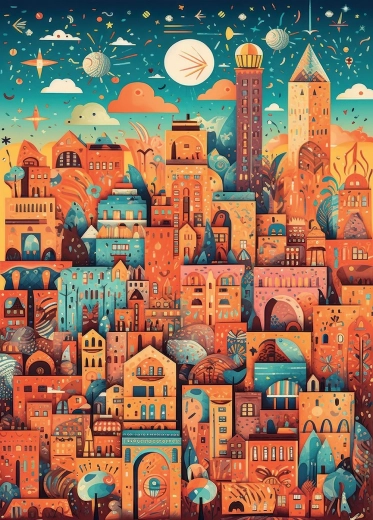 Puzzle Ciudad increíble de 500 piezas