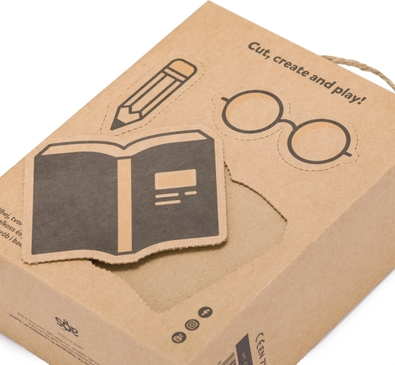 Caja ecológica con accesorios para más diversión