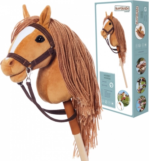 Caballito de hobby HOPPIHORSE A4 castaño marrón