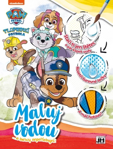 Libro para colorear con agua A4 Paw Patrol