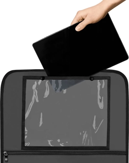 Bolsillo transparente para tablet para entretenimiento en los viajes