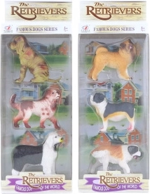 Set de perros de plástico (3 uds.)
