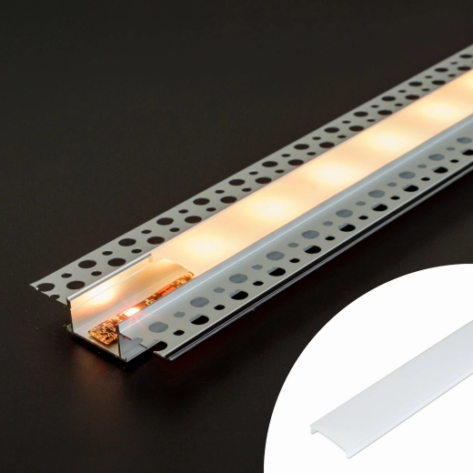 Cubierta opal para perfil LED de aluminio de 1000 mm