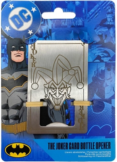 Abrebotellas con forma de carta de Joker - Batman