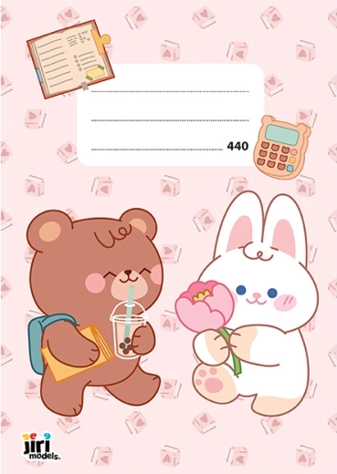 Cuaderno escolar A4 440 animales sin líneas, 40 hojas