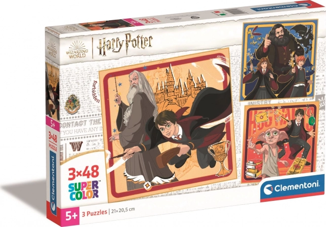 Puzzle Square: Harry Potter, 3x48 piezas