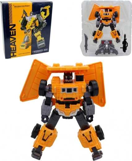 Robot transformable y camión volquete para niños