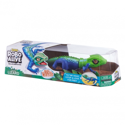 Carrera y parada realistas como una lagartija viva