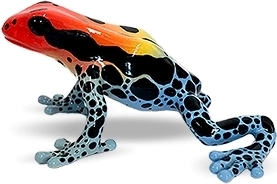 Bullyland rana Amazonica – figura pintada a mano
