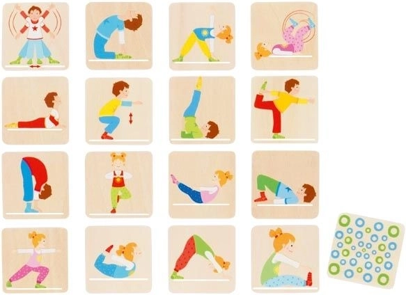 Goki juego de memoria de madera Gimnasia