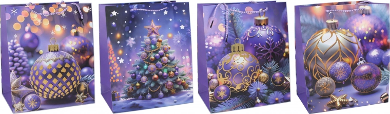 Bolsa de regalo navideña L 31 × 40 × 12 cm