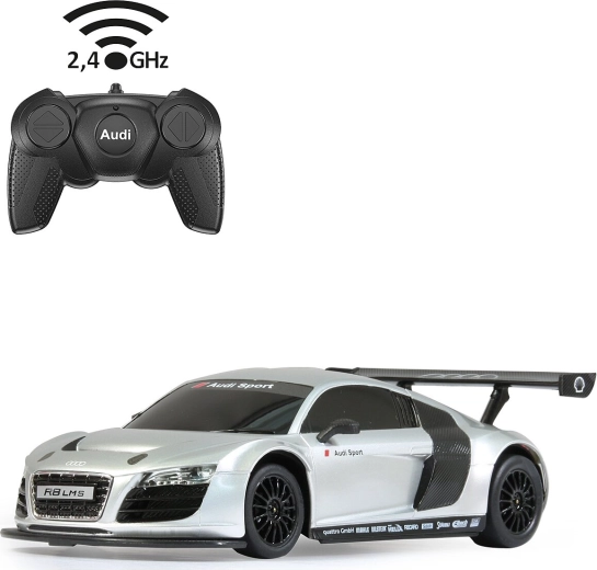 Coche RC Audi R8 LMS 1:24 plateado
