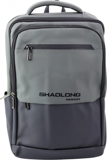 Mochila urbana de negocios con USB negra y gris 16L