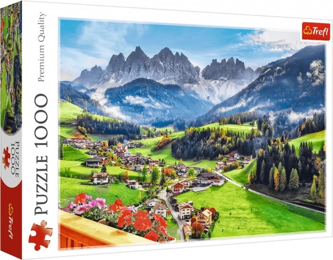 Puzle de 1000 piezas – St. Magdalena, Dolomitas, Italia Trefl