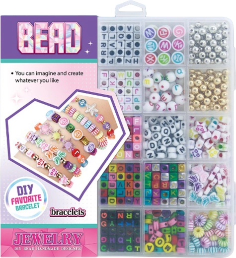 Kit creativo para hacer pulseras de cuentas