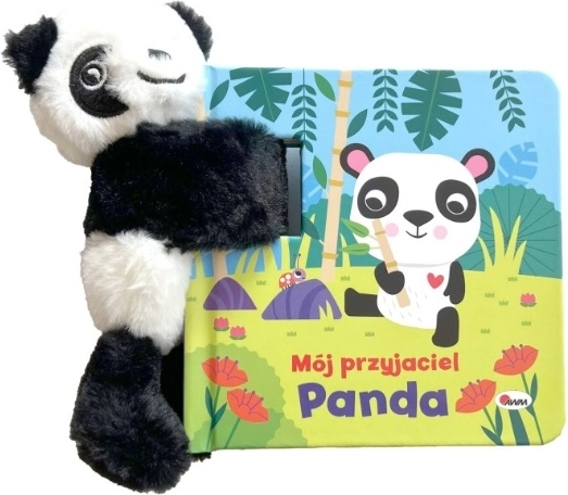 Mi amigo panda – libro acordeón con mascota de peluche