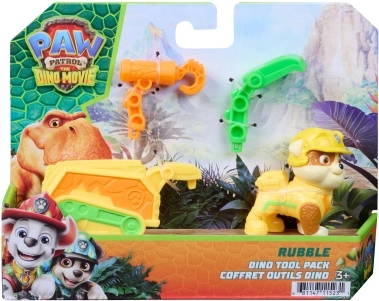La Patrulla Canina: La película de dinosaurios, Rubble con remolque y accesorios