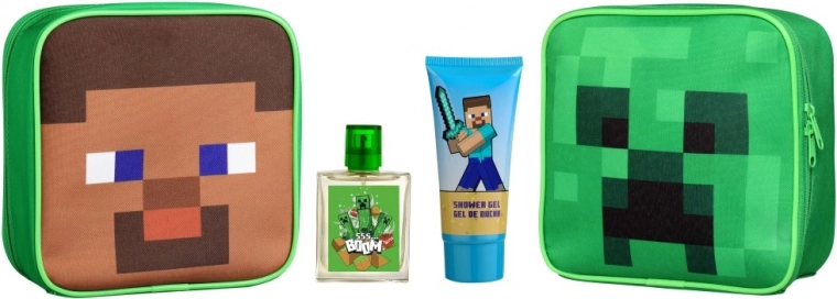 Neceser MINECRAFT con EDT 50 ml y gel de ducha 100 ml