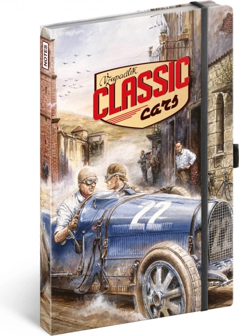 Cuaderno rayado Notique Classic Cars de Václav Zapadlík 13 × 21 cm