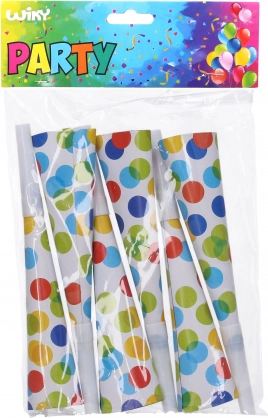 Trompetas de fiesta Lunares 20 cm
