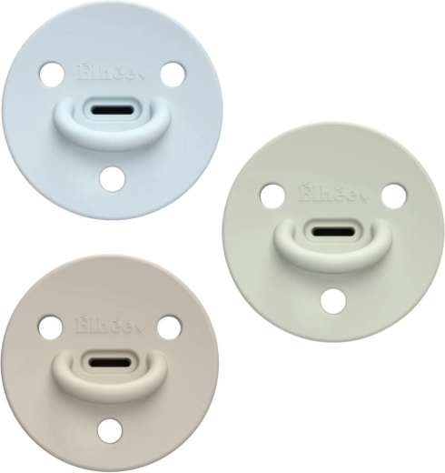 Chupetes de silicona ÉLHÉE ChooChoo extra finos 0–6 meses Bobby (3 uds)