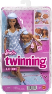 Barbie Twinning Looks muñeca y perrito con accesorios