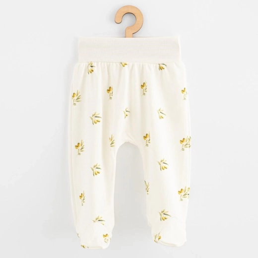 Polodupačky para bebé de algodón orgánico NEW BABY Olivas
